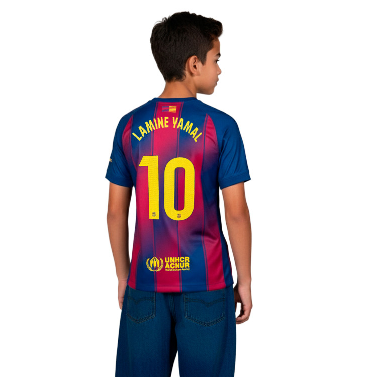 Jersey Nike Kids Lamine Yamal FC Barcelona Home Kit 2025-2026 Deep