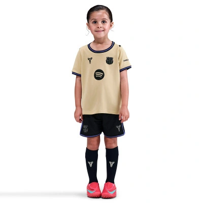 Conjunto FC Barcelona Segundo Equipamento 2025-2026 Criança
