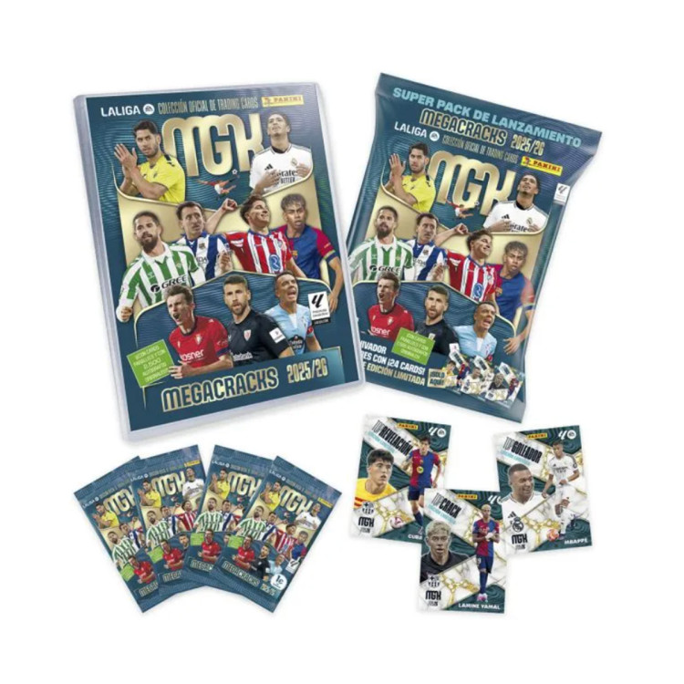 MEGACRACKS Álbum + 50 Sobres Panini 2025-2026 – Colección Oficial