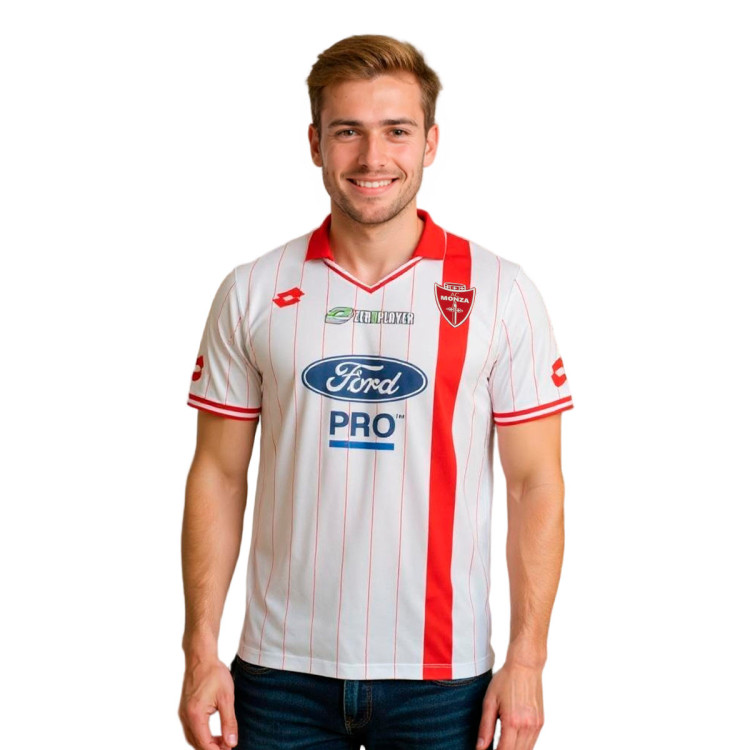 Jersey Lotto AC Monza 2025-2026 Away Bright White - Fútbol Emotion