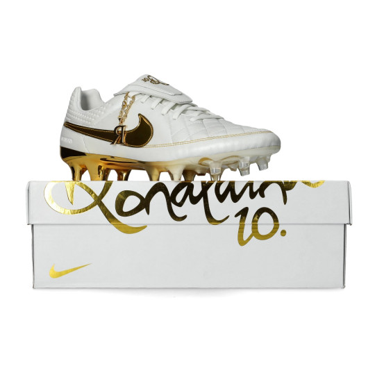 Football Boots Nike Tiempo Legend FG SE Mtlc Summit Wht-Mtlc Gold