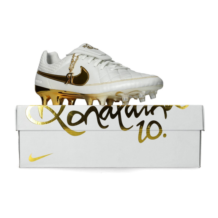 Football Boots Nike Tiempo Legend FG SE Mtlc Summit Wht-Mtlc Gold