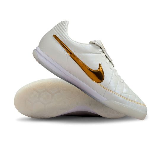 Futsal Shoes Nike Tiempo Legend SE Mtlc Summit Wht-Mtlc Gold Coin