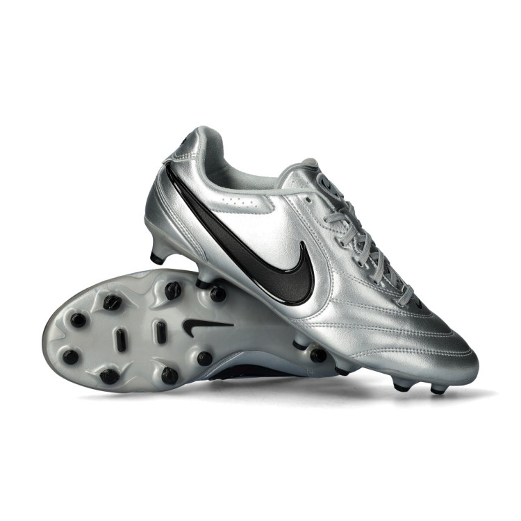 Football Boots Nike Tiempo Ligera Pro FG Metallic Silver-Black