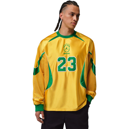 T-Shirt Nike Brazil x Jordan Fanswear World Cup 2026 Varsity Maize
