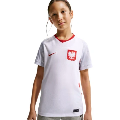 Camiseta Polonia Primera Equipación Mundial 2026 Niño