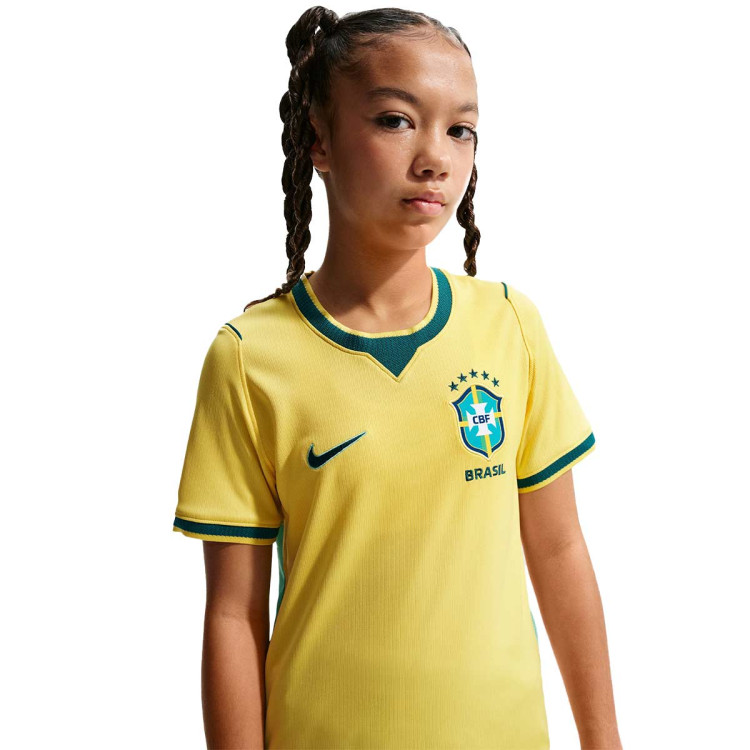 Jersey Nike Kids Brazil Home kit World Cup 2026 Canary Yellow