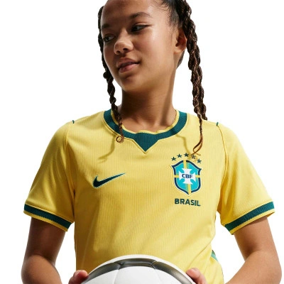 (GS) Nike Brazil National Team 2026 Stadium Home Dri-FIT Soccer Jersey 'Canary Light Menta Geode Teal' — foto 3