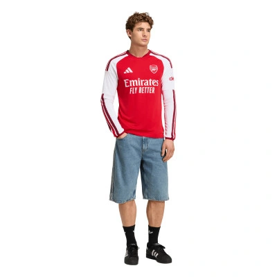 adidas Arsenal FC 26/27 Home Long Sleeve Jersey Asia Sizing 'Better Scarlet' — foto 5