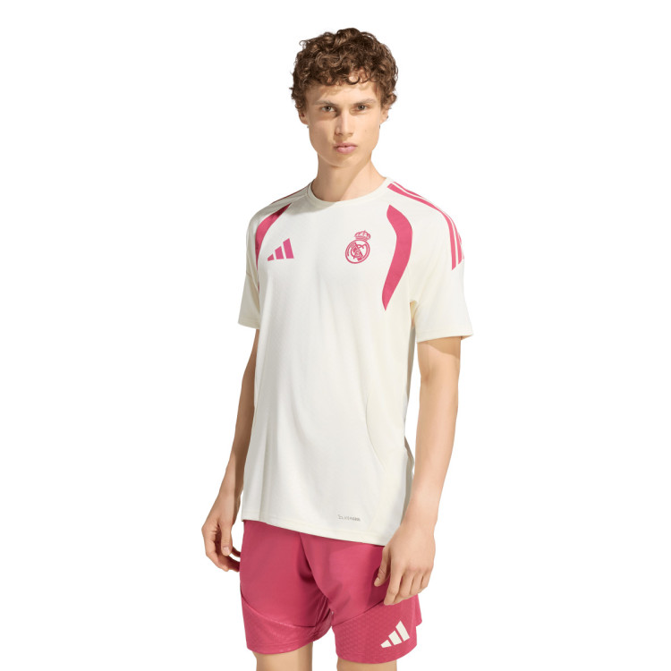 T-Shirt adidas Real Madrid Training 2026-2027 Ivory-Wild Pink