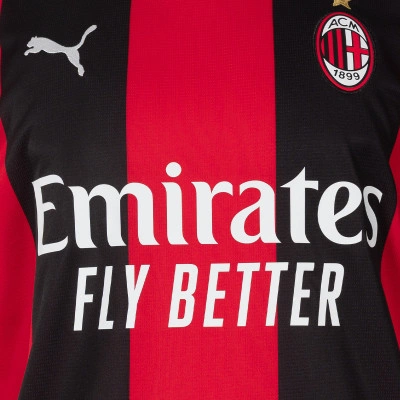 PUMA Maillot Domicile AC Milan Enfant Rouge Noir — foto 6