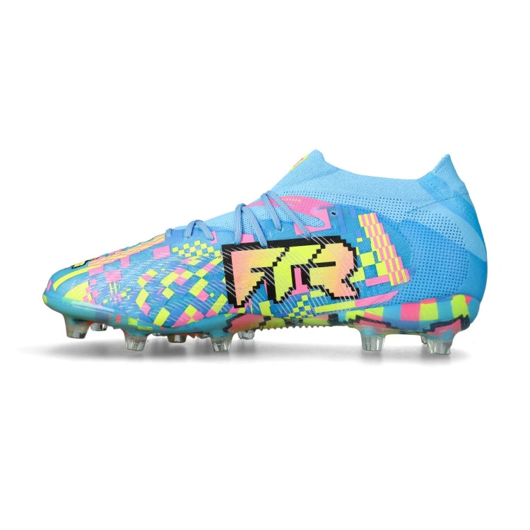 bota-puma-future-9-ultimate-advanced-level-ag-white-blue-pink-yellow-2