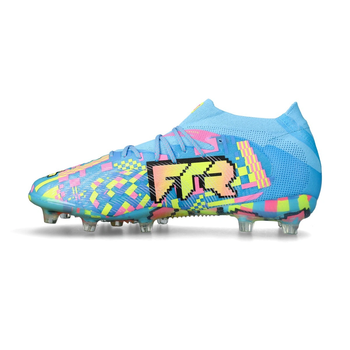 bota-puma-future-9-ultimate-advanced-level-ag-white-blue-pink-yellow-2
