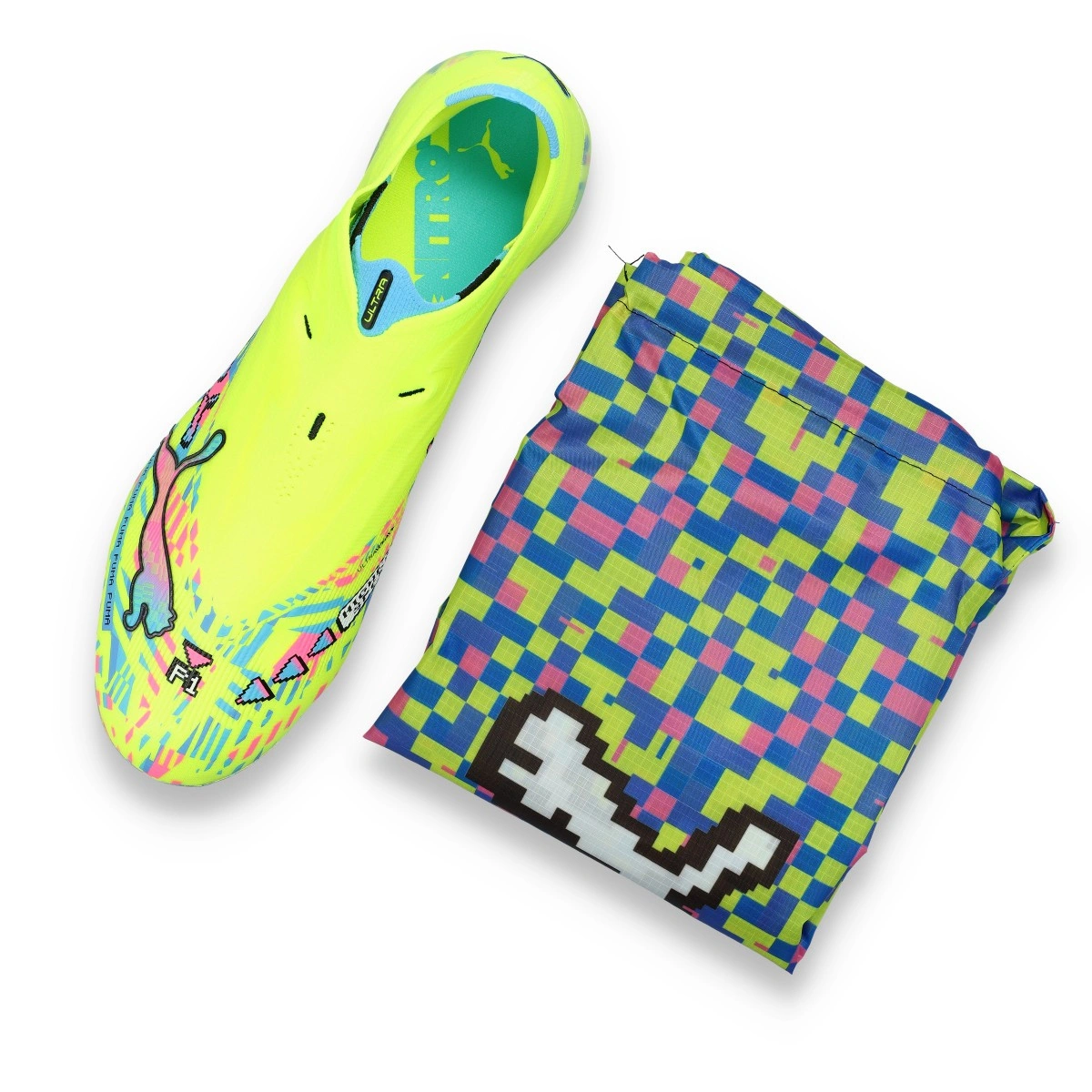 bota-puma-ultra-nitro-7-ultimate-ll-advanced-level-fg-white-blue-pink-yellow-6