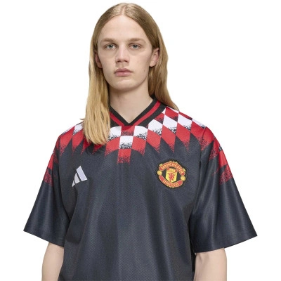 adidas Manchester United Stadium Jersey Asia Sizing 'Black' — foto 3