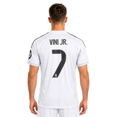 Camisola Real Madrid Primeiro equipamento 2025-2026 Vini jr + Badge