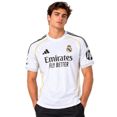 Camisola Real Madrid Primeiro equipamento 2025-2026 Vini jr + Badge