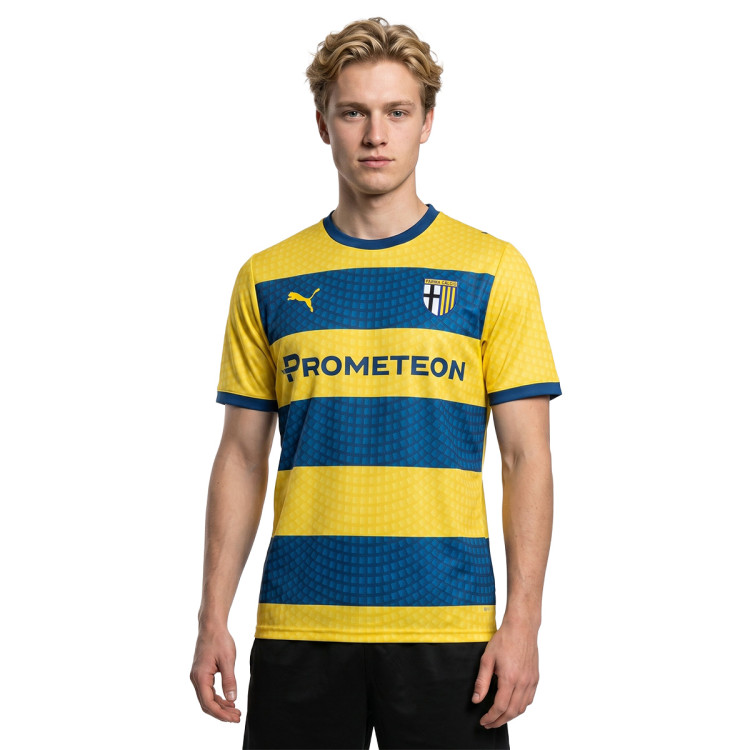 激レアPUMA Parma A.C. ユニフォーム イエロー Jersey Puma Parma Away kit 2026-2027 Faster Yellow-Clyde Royal