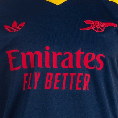 adidas Maillot Pré-Match Extérieur Arsenal Homme Bleu Marine Jaune — foto 6