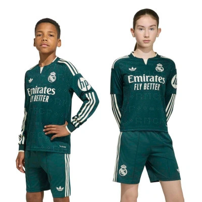 Real Madrid Auswärts Langarm 2026-2027 Kinder Trikot