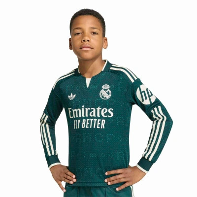adidas Camiseta manga larga segunda equipación Real Madrid 26/27 infantil — foto 3