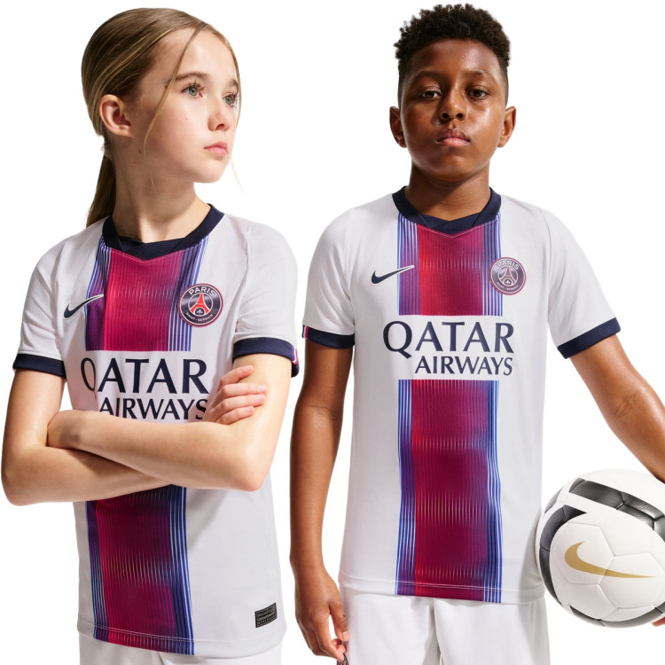 Jersey Nike Kids PSG Away kit 2026-2027 White - Fútbol Emotion