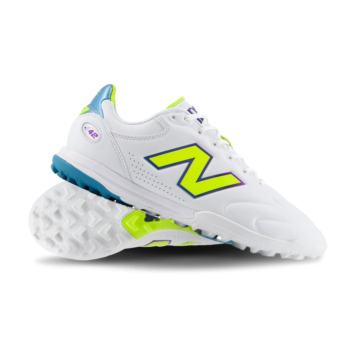 bota-new-balance-442-elite-turf-v3-white-alkaline-green-0