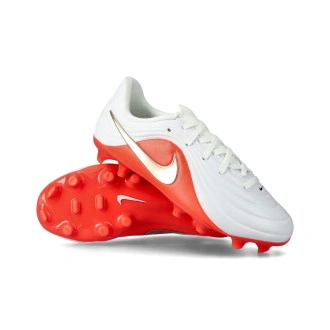 Bota Tiempo Maestro Academy FG/MG Niño White-Blur-Brt Crimson