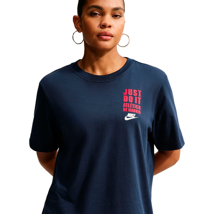 T-Shirt Nike Atletico de Madrid Fanswear 2026-2027 Mujer Obsidian