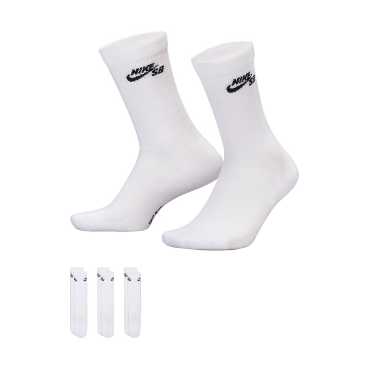 Socks Nike SB Everyday Elevated Skate (3U) white - Fútbol Emotion