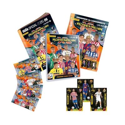 Megapack (Arch+tablero+check List + 4 sobres + 3 TC esp.+ Guia ) Adrenalyn 2025/26