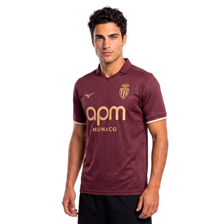 Jersey Mizuno AS Monaco Away kit 2026-2027 Grape - Fútbol Emotion