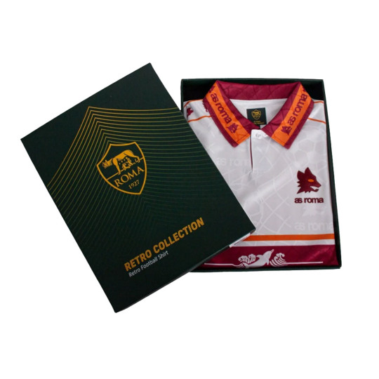 T-Shirt COPA A.S. Roma 1994 - 95 Away Retro Football Shirt White