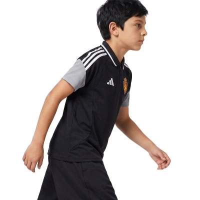 Technisches Auswärtspoloshirt Real Zaragoza 26-27 Kinder Poloshirt