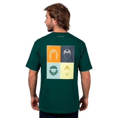 T-Shirt 1990 Legends Faces Dark Green