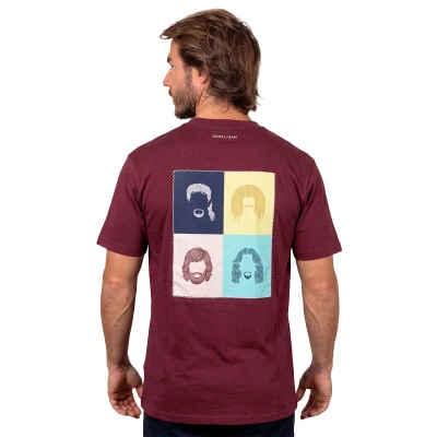 T-Shirt 1990 Legends Faces Burgundy
