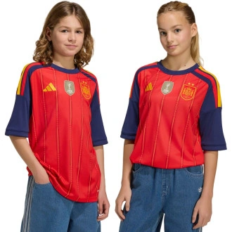 Camiseta España Primera Equipación 2 estrellas 2026 Niño Red
