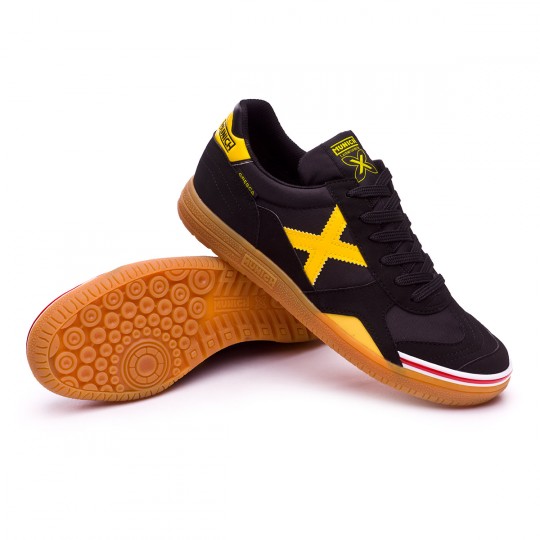 Zapatilla Fútbol Munich Negro-Amarillo-Caramelo - Fútbol