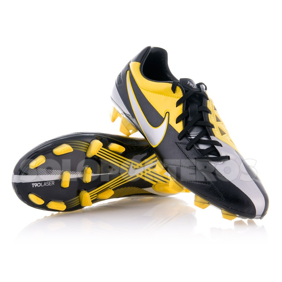 Bota de fútbol Nike Total 90 Laser IV KL-FG Negra-Plata - Tienda de fútbol  Fútbol Emotion