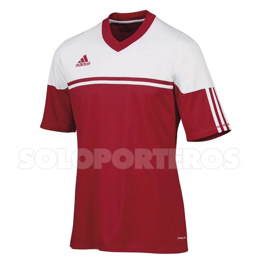 camiseta adidas blanca y roja