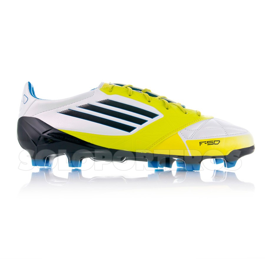 Football Boots adidas F50 Adizero TRX FG Piel White-Lime - Football store  Fútbol Emotion