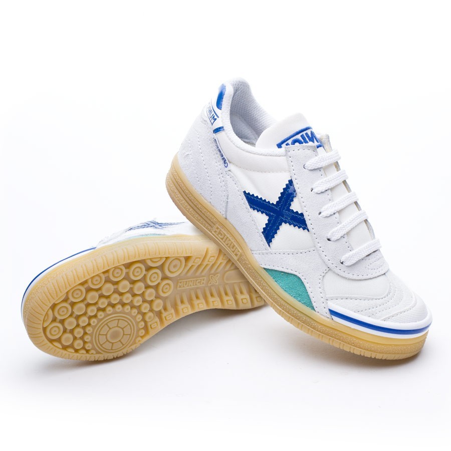 Dolor Tendencia crimen Indoor boots Munich Kids Gresca White - Fútbol Emotion
