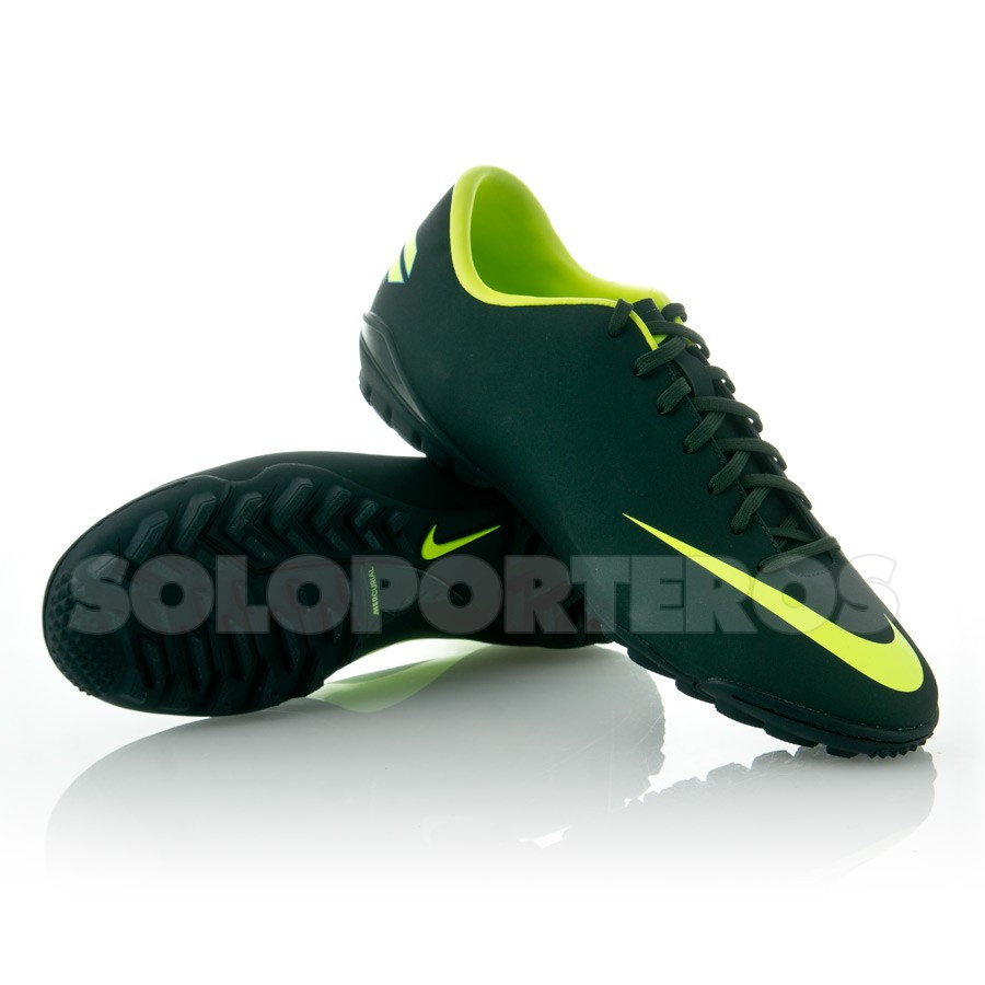 nike mercurial negro con amarillo