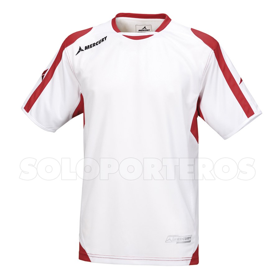 camiseta blanca y roja