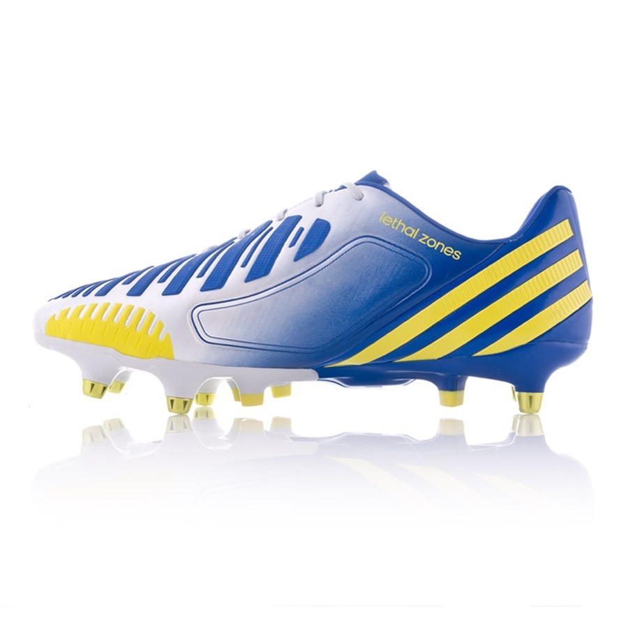 zapatillas adidas azules y amarillas