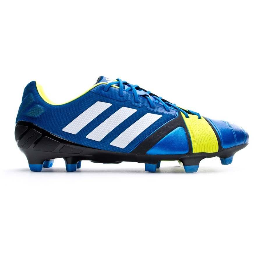 Bota de fútbol adidas Nitrocharge 1.0 TRX FG Azul-Electricity - Tienda de  fútbol Fútbol Emotion