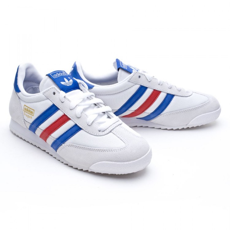 adidas dragon blanc bleu rouge