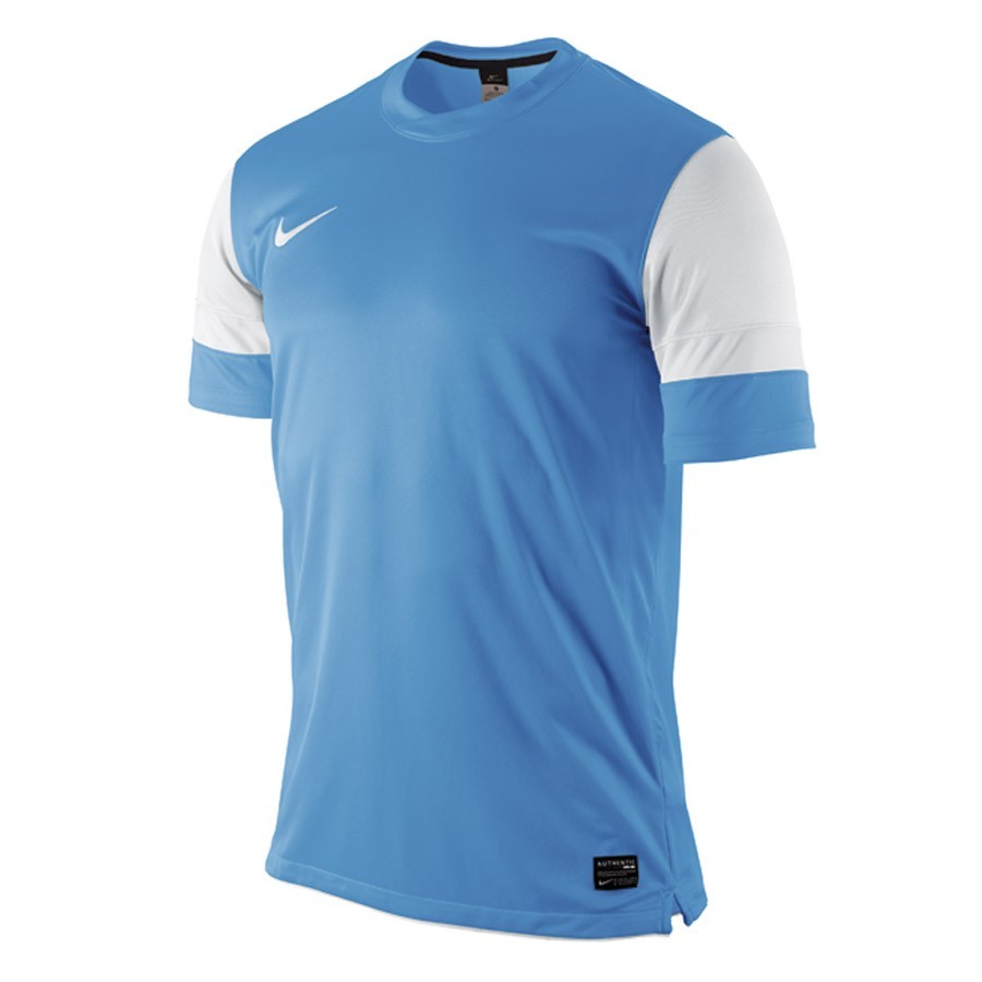 camiseta nike azul y blanca