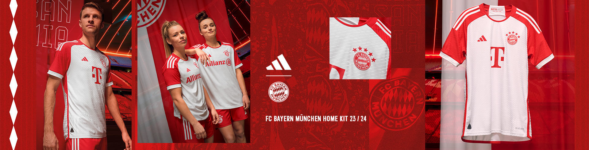 Adidas FC Bayern new Home Kit 23/24 ALL