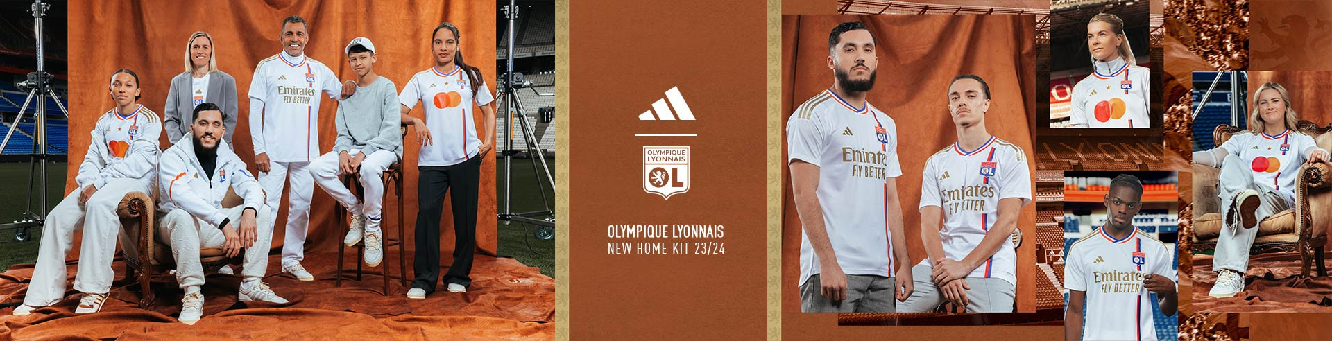 ADIDAS OLYMPIQUE DE LYON NEW HOME KIT 23/24 FR